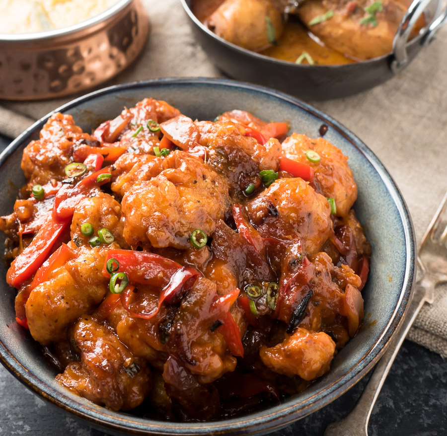 Easy Gobi Manchurian Indian Cauliflower Wings Recipe